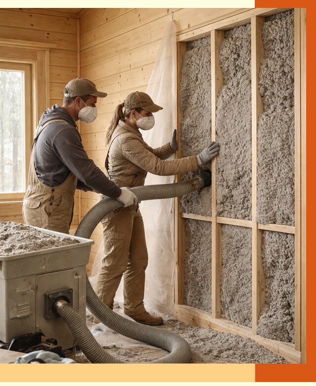 Утепление дачного дома эковатой в Городце от 1468 руб./м2 — комплексно, ТепломастерГрд