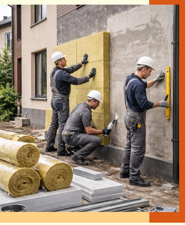 Утепление таунхауса в Городце от 7289 руб/м2 — комплекс под ключ | ТепломастерГрд