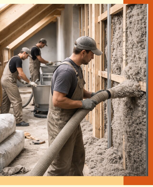 Утепление таунхауса эковатой в Городце от 2227 руб./м² — монтаж и задувка | ТепломастерГрд