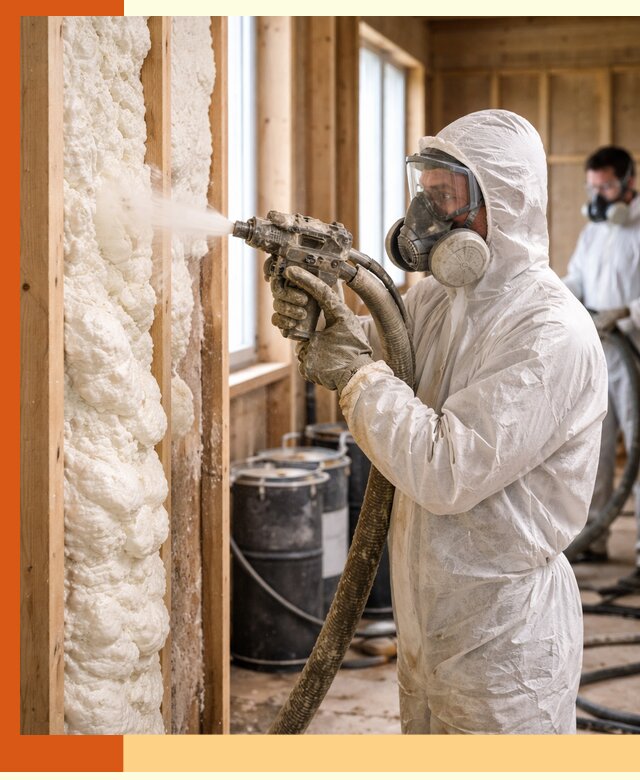 Утепление каркасного дома пенополиуретаном в Городце