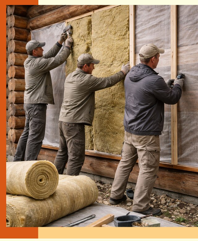 Утепление деревянного дома в Городце эффективными технологиями
