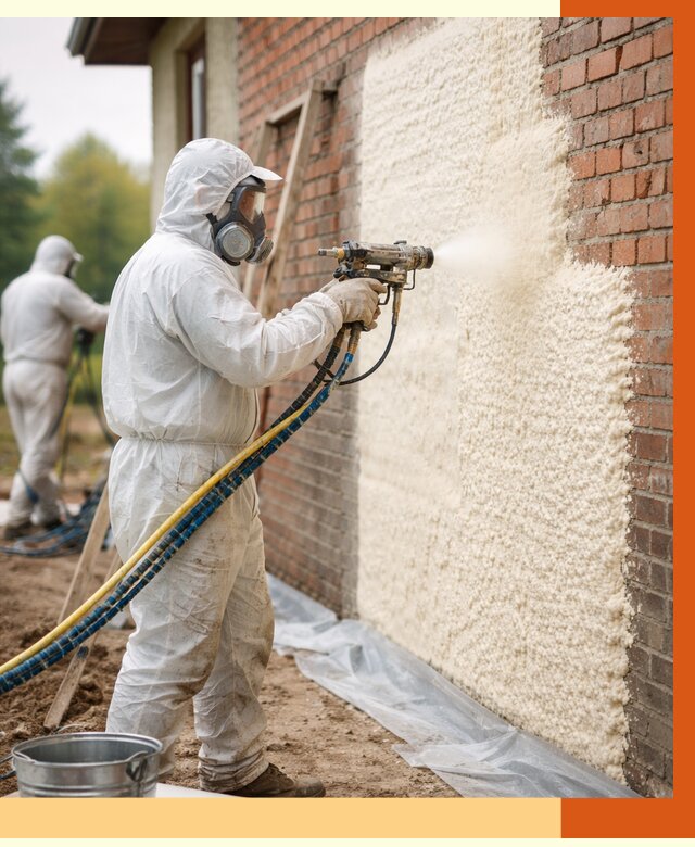 Утепление кирпичного дома ППУ в Городце под ключ от 6580 руб. | ТепломастерГрд