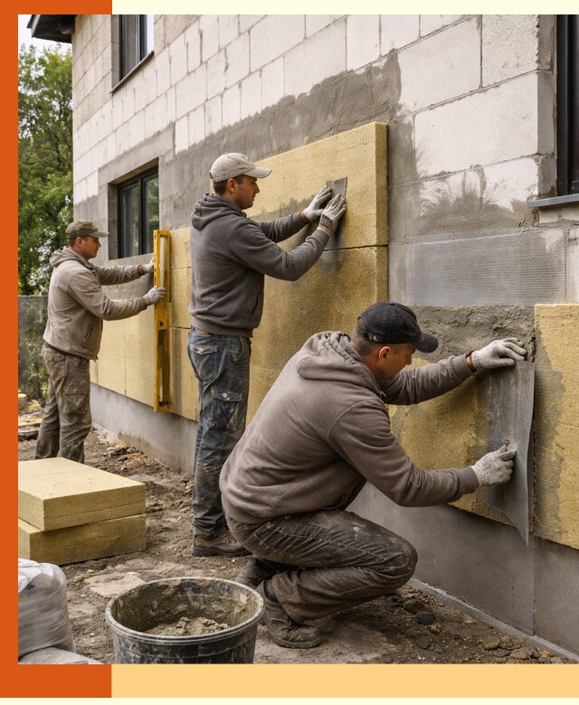 Утепление дома из газобетона в Городце качественно и долговечно