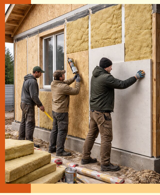 Профессиональное утепление дома из SIP-панелей в Городце