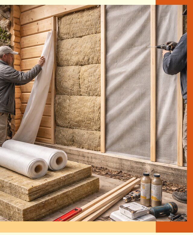 Утепление дома из минибруса в Городце от 4555 руб/м2 — заказать профессионально | ТепломастерГрд