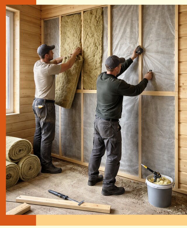 Утепление дома из минибруса в Городце: комплексные теплоизоляционные работы