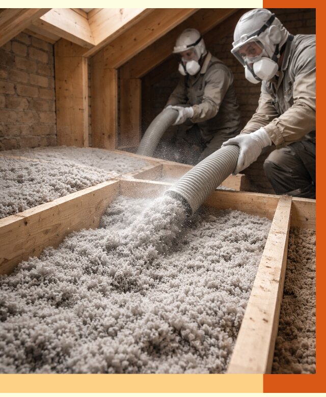 Утепление коттеджа эковатой в Городце от 2531 руб./м² — комплексная задувка и монтаж | ТепломастерГрд