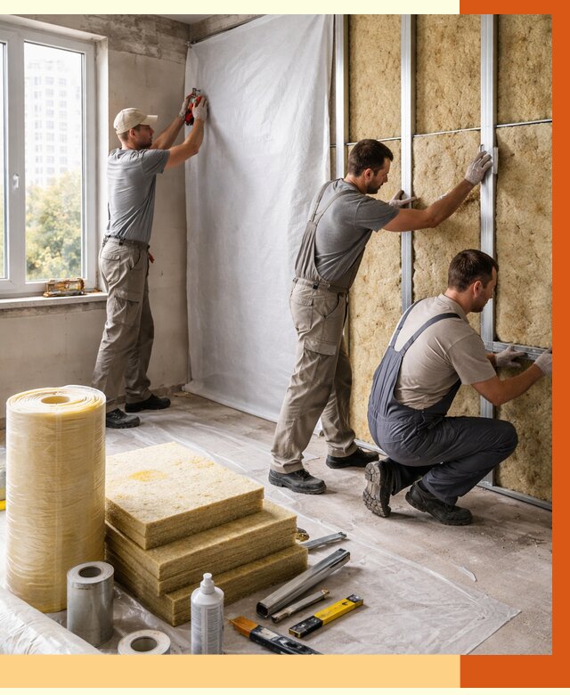 Утепление квартиры в Городце от 4555 руб/м2 — утеплить квартиру изнутри и снаружи | ТепломастерГрд