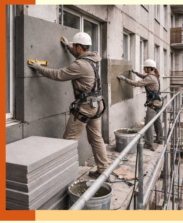 Утепление квартиры снаружи под ключ в Городце