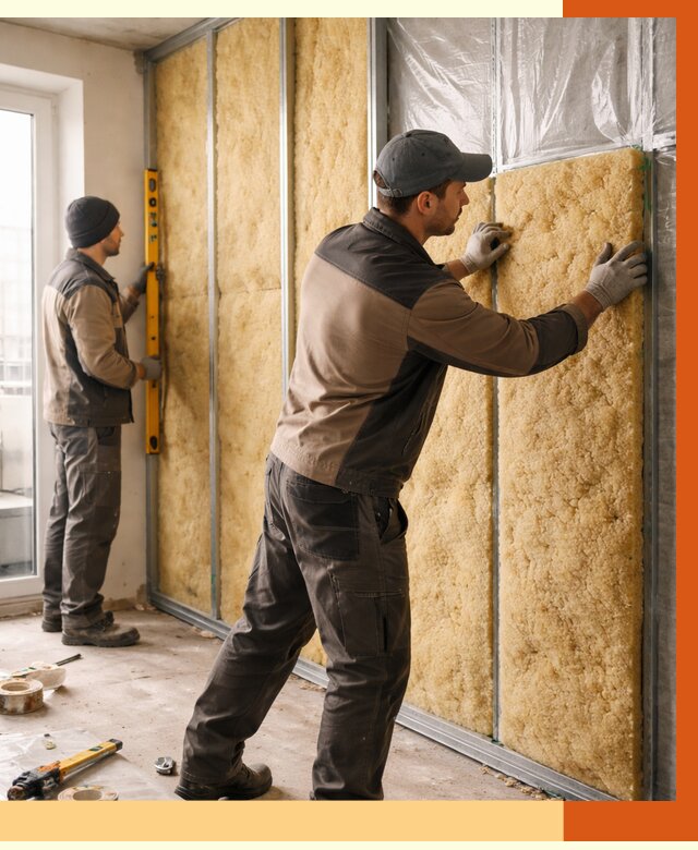 Утепление квартиры изнутри в Городце от 4404 руб. за м2 | Проф. работы ТепломастерГрд