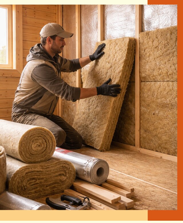 Утепление бани в Городце под ключ от 4555 руб./м2 — утеплить потолок, пол и стены | ТепломастерГрд