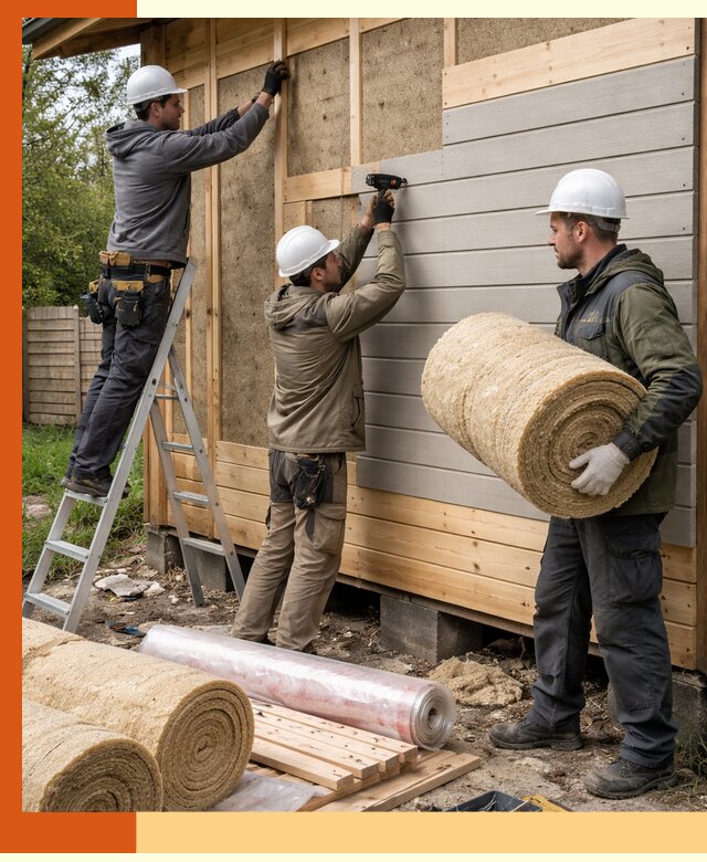 Утепление бани снаружи в Городце профессионально и надежно