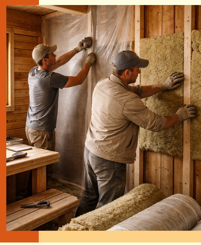 Утепление бани изнутри в Городце качественно и недорого