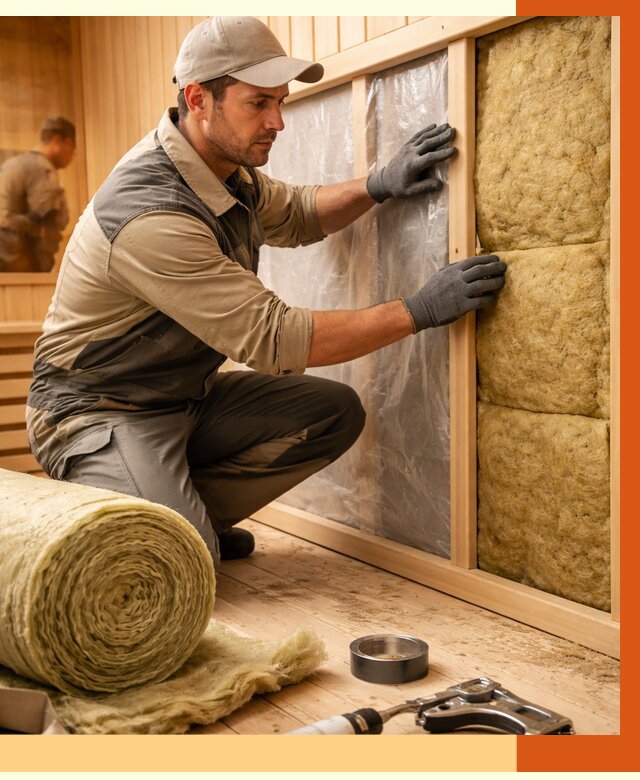 Утепление сауны изнутри в Городце от 6580 руб. за м2 | ППУ, под ключ — ТепломастерГрд