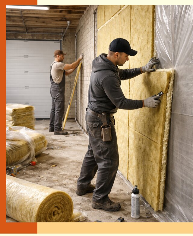 Утепление гаража под ключ в Городце — все виды теплоизоляции