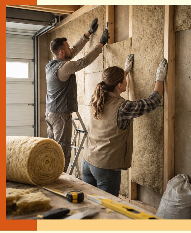 Утепление гаража изнутри в Городце: быстро и надежно