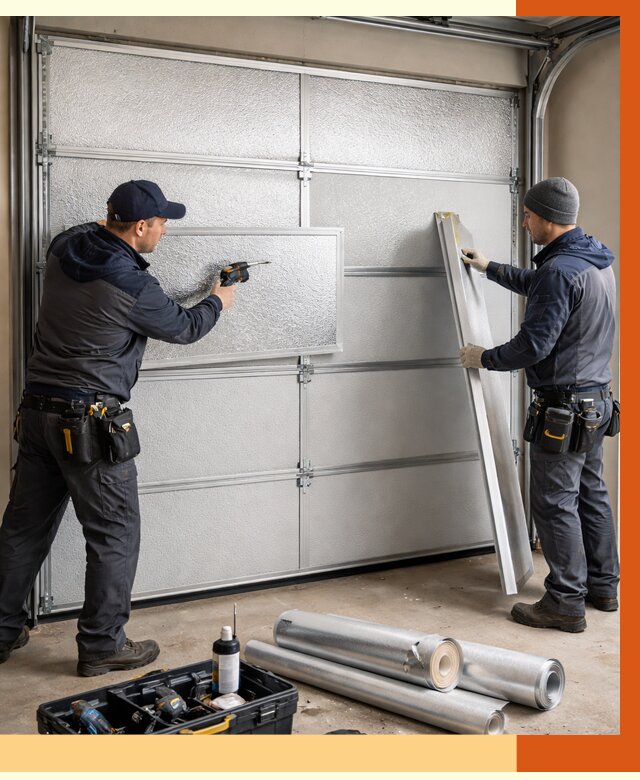 Утепление гаражных ворот в Городце от 7947 руб/м2 — надежно и быстро | ТепломастерГрд