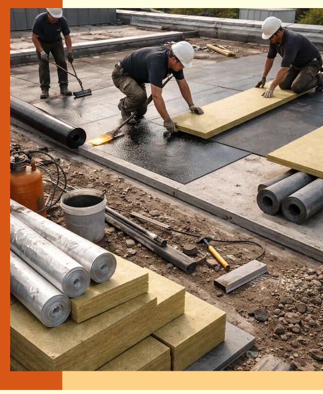 Утепление плоской крыши в Городце — надежная теплоизоляция и герметизация