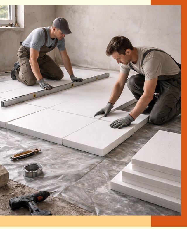 Утепление бетонного пола в Городце от 2531 руб/м2 — монтаж и цена | ТепломастерГрд