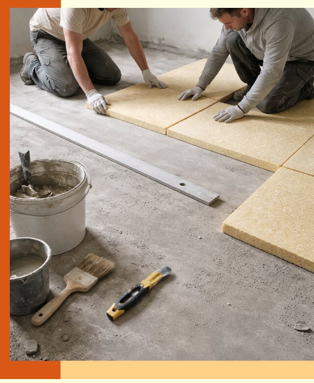 Утепление бетонного пола в Городце профессионально и недорого