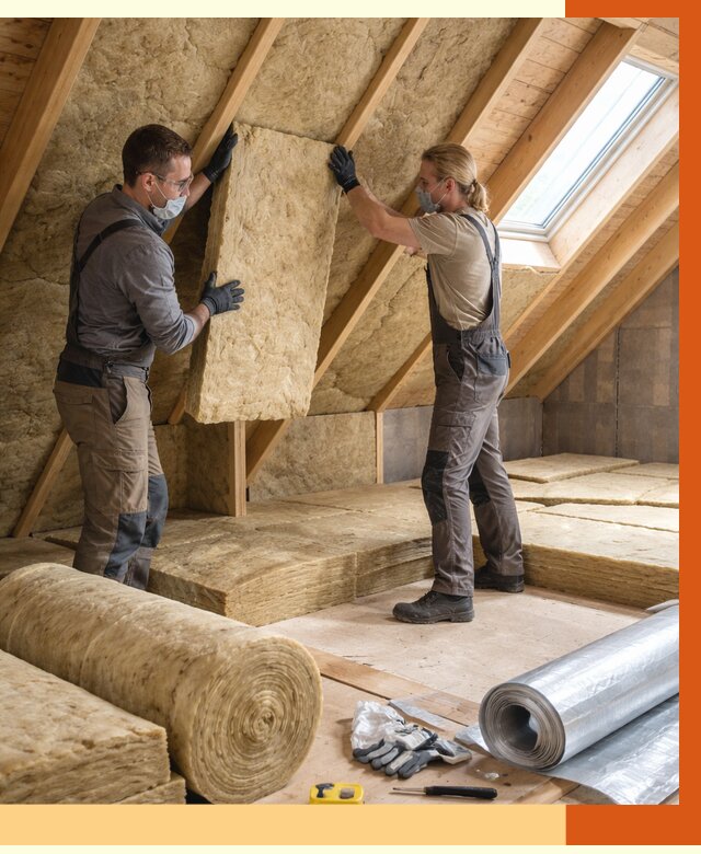 Утепление мансарды минватой в Городце от 4252 руб./м2 — монтаж и пароизоляция | ТепломастерГрд