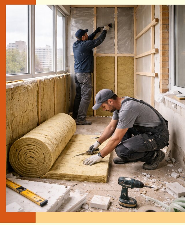 Утепление балкона под ключ в Городце качественно и быстро