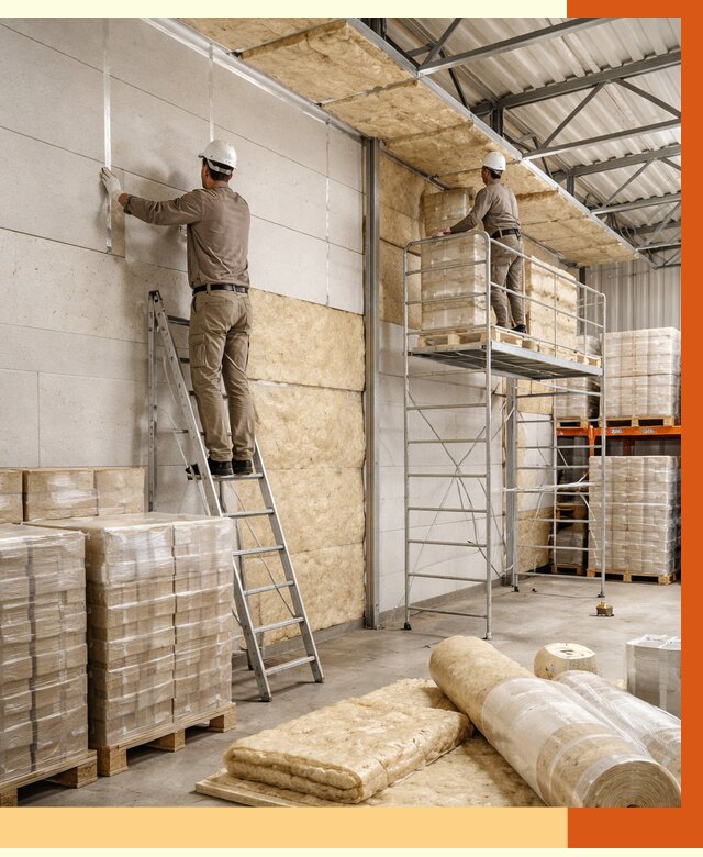 Утепление склада готовой продукции в Городце от 1974 руб./м2 — комплексно | ТепломастерГрд