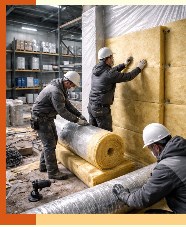 Утепление склада химсырья в Городце: безопасная и эффективная изоляция