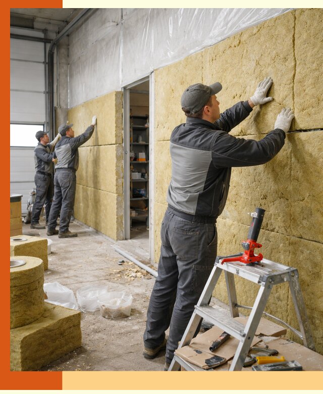 Утепление автосервиса и мастерских в Городце качественно и надёжно