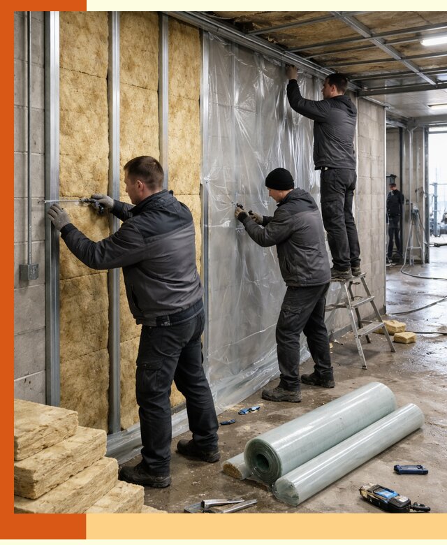 Профессиональное утепление автомойки в Городце для любого типа помещений