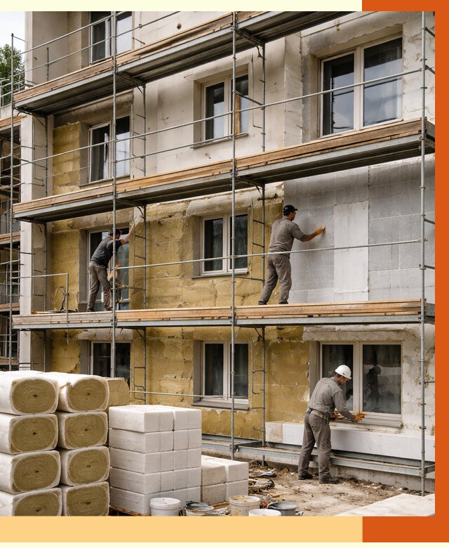 Утепление гостиницы в Городце от 7289 руб./м2 — комплексно, ППУ, под ключ | ТепломастерГрд