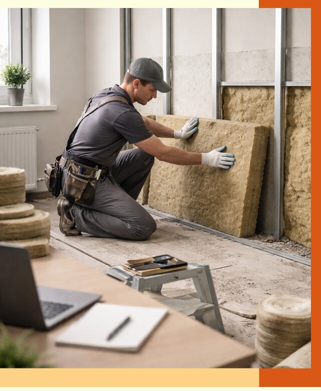 Утепление офиса в Городце от 4555 руб/м2 — комплексное утепление офиса под ключ | ТепломастерГрд