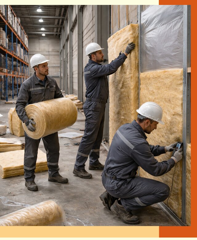 Утепление логистического центра в Городце от 4555 руб/м² под ключ | ТепломастерГрд