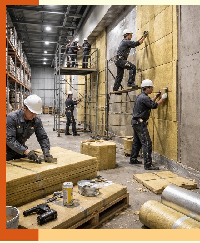 Утепление логистического центра в Городце качественно и экономично