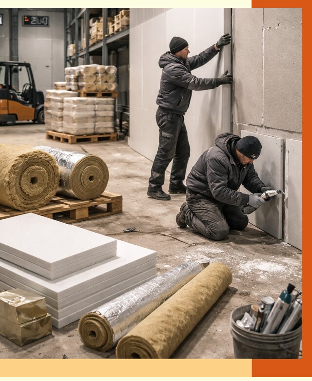 Утепление холодного склада в Городце от 8605 руб/м2 — комплексное под ключ | ТепломастерГрд