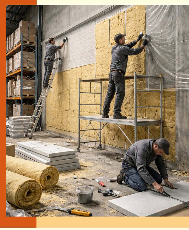 Утепление холодного склада под ключ в Городце