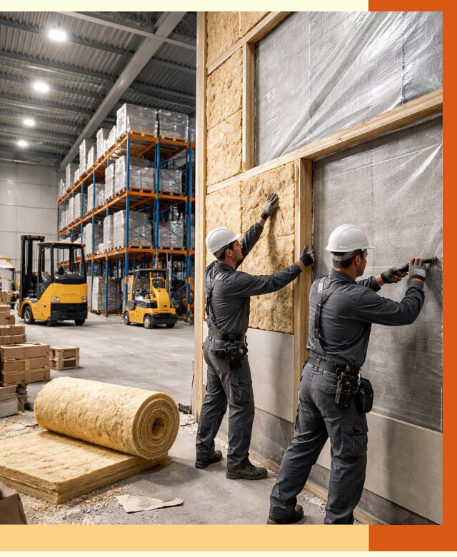 Утепление склада с техникой в Городце от 4252 руб./м2 — комплексно под ключ | ТепломастерГрд