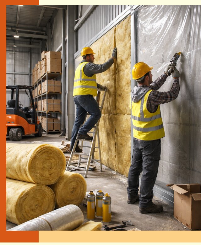 Утепление склада с техникой в Городце под ключ