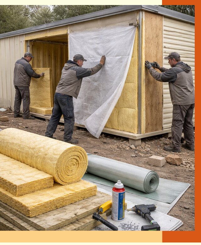 Утепление строительной бытовки в Городце от 12654 руб. под ключ | ТепломастерГрд