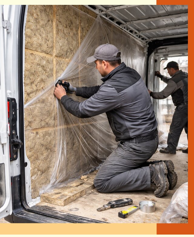 Утепление фургона в Городце от 16703 руб/м2 — утепление фургона ППУ и кузова | ТепломастерГрд