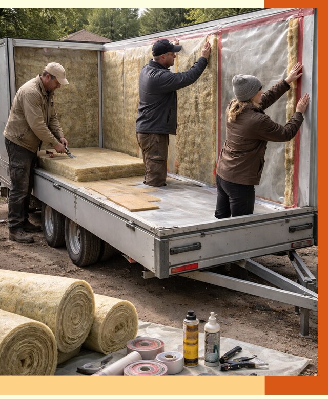 Утепление прицепа в Городце под ключ от 12654 руб. — комплекс от ТепломастерГрд