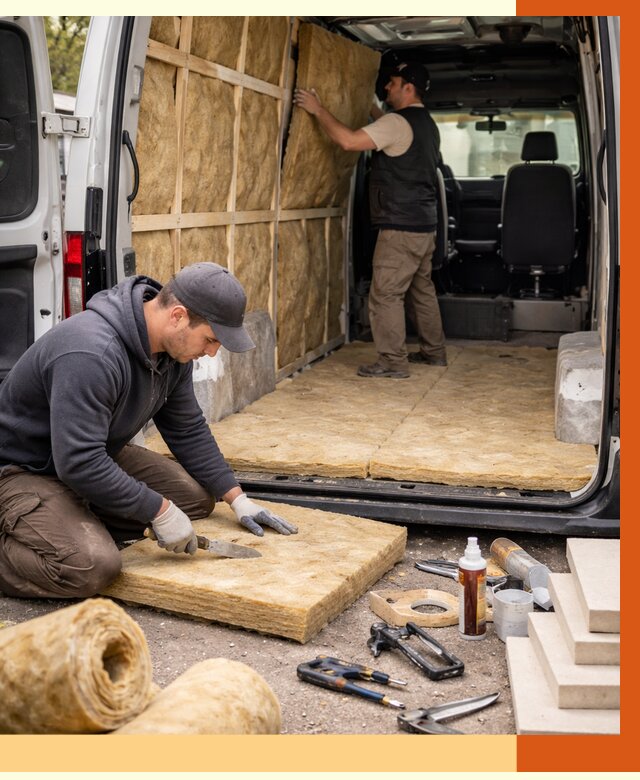 Утепление кемпера в Городце под ключ от 12148 руб. — профессионально | ТепломастерГрд