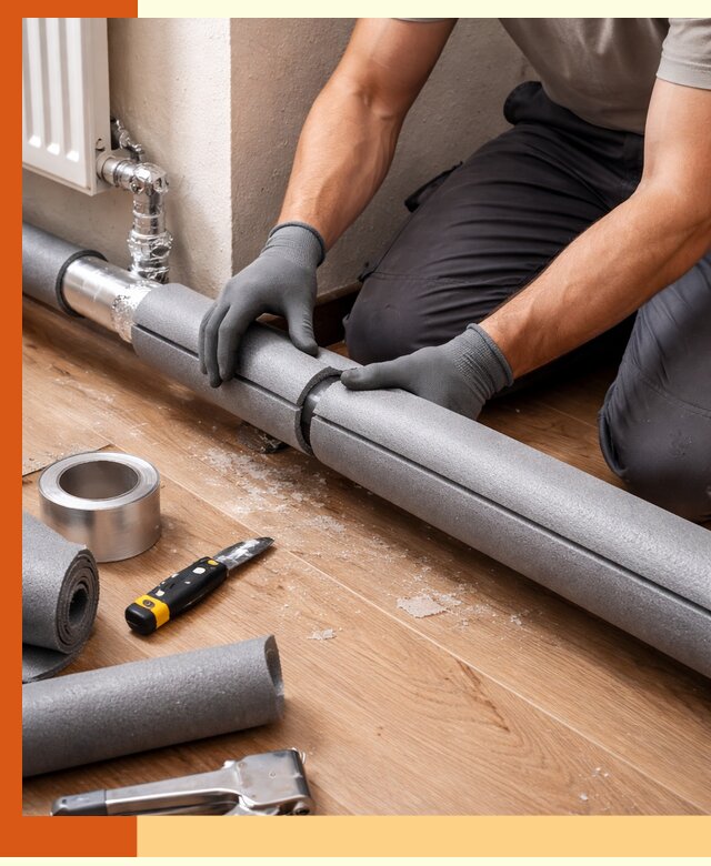 Утепление труб отопления в Городце: теплоизоляция и защита сети