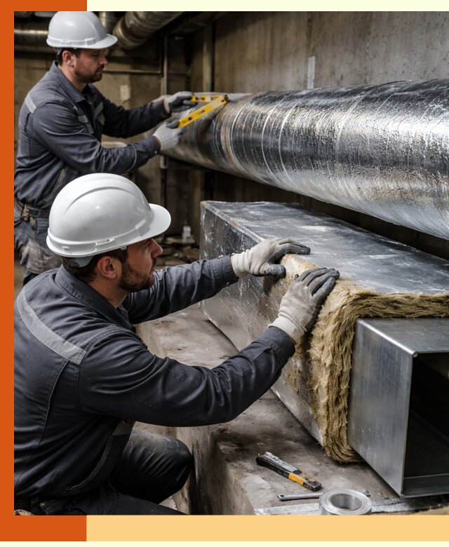 Профессиональное утепление воздуховодов и теплоизоляция в Городце