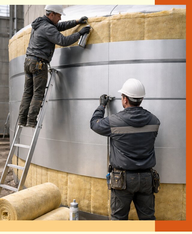 Утепление цистерны в Городце пенополиуретаном от 14678 руб. под ключ | ТепломастерГрд