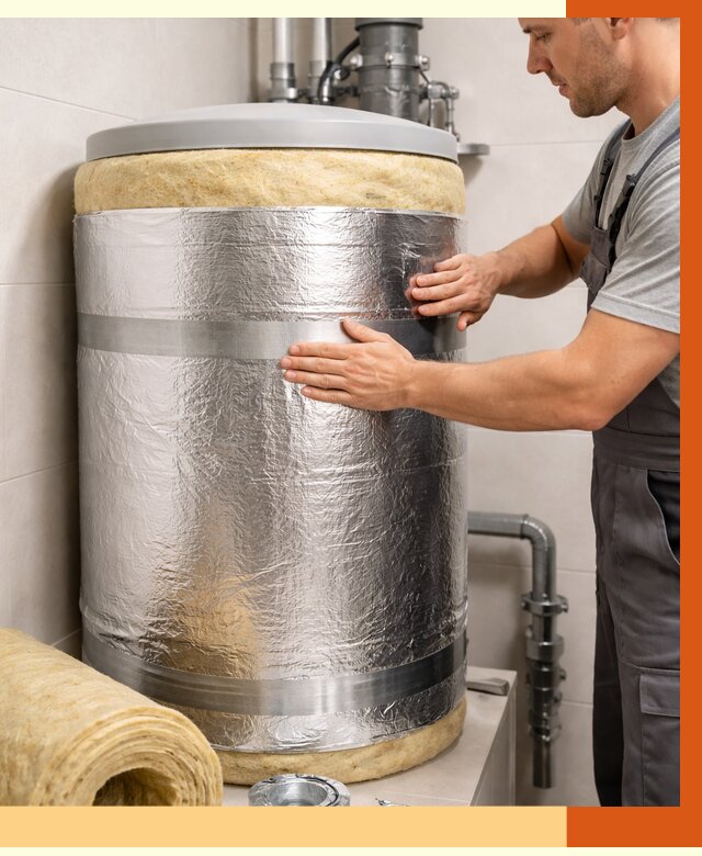 Утепление бойлера в Городце от 4555 руб. под ключ | Утепление ППУ | ТепломастерГрд