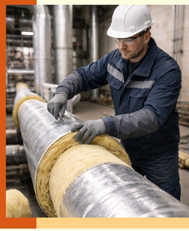 Утепление технологического оборудования и заводских установок в Городце