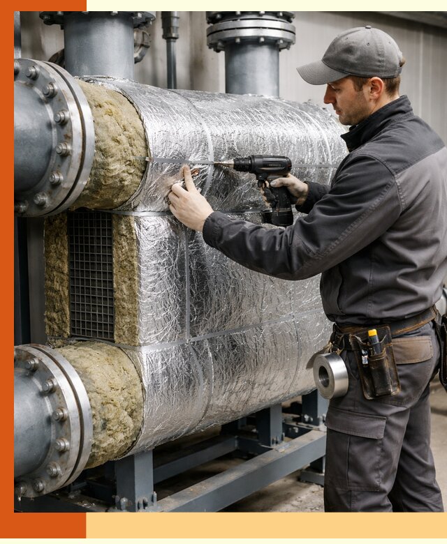 Утепление теплообменника в Городце — профессиональная теплоизоляция оборудования