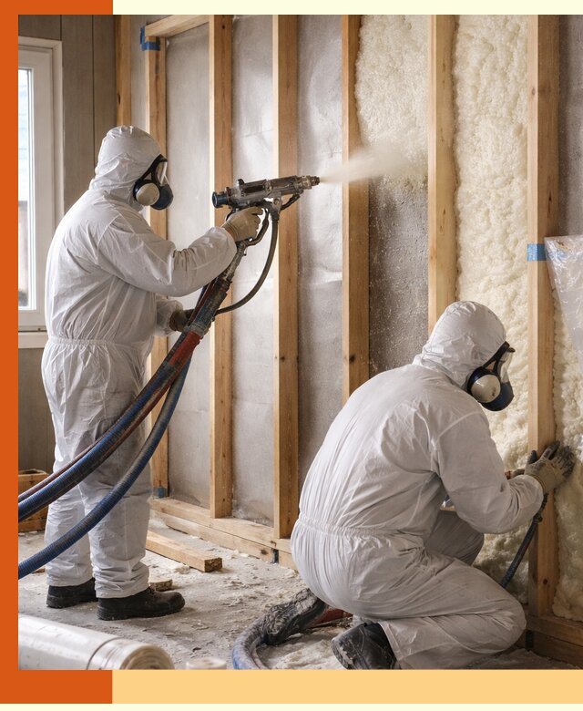 Утепление каркасной стены ППУ в Городце для домов и коттеджей