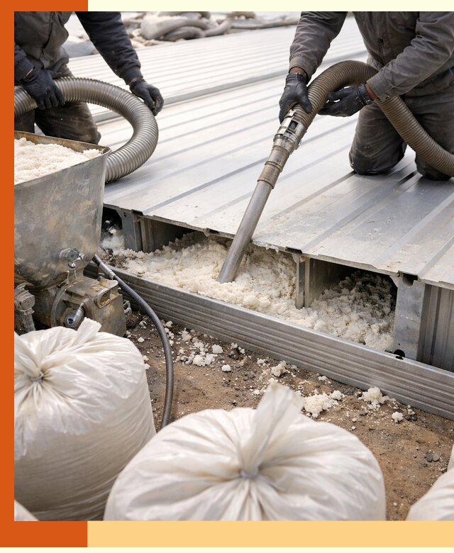 Заполнение пустот кровельных панелей пенными и мокрыми герметиками в Городце